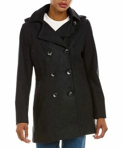 Nautica Double-Breasted Wool-Blend Peacoat Women -Nautica Store 1411435617 RLLD 3