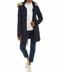Nautica Stretch Puffer Coat Women