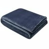 Nautica Solid Ultra Soft Plush Navy Throw Home -Nautica Store 3030306814 RLLD 1
