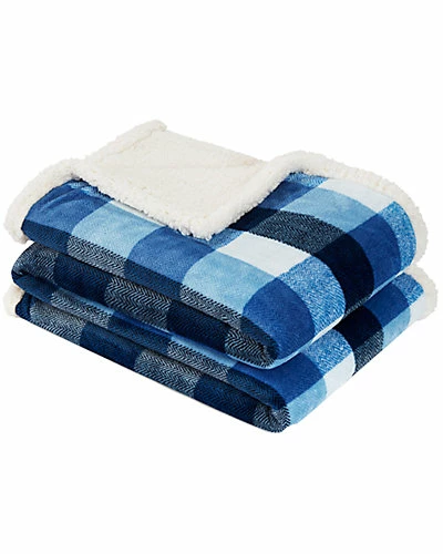 Nautica Herringbone Check Plaid Ultra Soft Plush Throw Home 3 Nautica Herringbone Check Plaid Ultra Soft Plush Throw Home