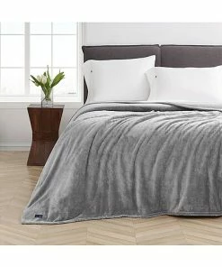 Nautica Solid Ultra Soft Plush Fleece Blanket Home 5 Nautica Solid Ultra Soft Plush Fleece Blanket Home -Nautica Store 3030342619 RLLD 2