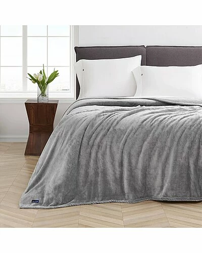 Nautica Solid Ultra Soft Plush Fleece Blanket Home 4 Nautica Solid Ultra Soft Plush Fleece Blanket Home - Image 2