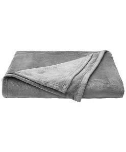 Nautica Solid Ultra Soft Plush Fleece Blanket Home
