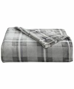 Nautica Lewes Ultra Soft Plush Fleece Blanket Home