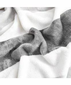 Nautica Awning Stripe Micro Flannel Reversible Throw Blanket Home 7 Nautica Awning Stripe Micro Flannel Reversible Throw Blanket Home -Nautica Store 3030347751 RLLD 3