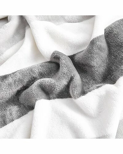 Nautica Awning Stripe Micro Flannel Reversible Throw Blanket Home 5 Nautica Awning Stripe Micro Flannel Reversible Throw Blanket Home - Image 3