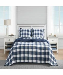 Nautica Norridge Cotton Reversible Quilt Set Home