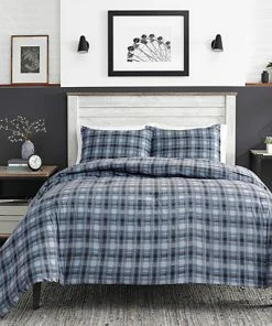 Nautica Jeans Co Pinecrest Charcoal Duvet Cover Set Home