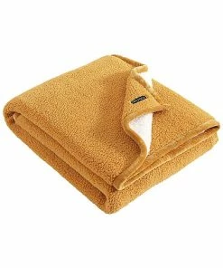 Nautica 2 Ply Bi-Colored Solid Sherpa Sherpa-Reversible Throw Blanket Home