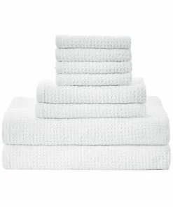 Nautica Oasis Solid 100% Cotton Terry 8 Piece Towel Set Home