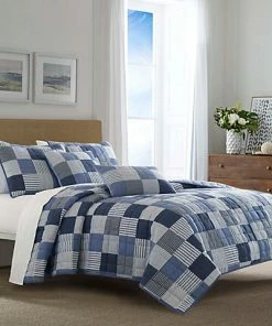 Nautica Holly Grove Blue Quilt Set Home