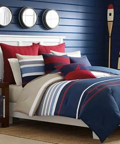 Nautica Bradford Nav Duvet/Sham Set Home