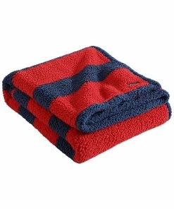 Nautica Lawndale Sherpa Reversible Throw Blanket Home