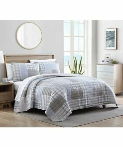 Nautica Clement Dark Beige Quilt/Sham Set Home