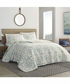 Nautica Arrowhead 3Pc Blue Quilt Set Home