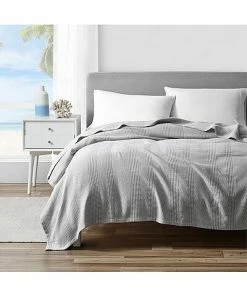 Nautica Chevron Grey Blanket Home