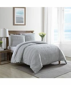 Nautica Hampton 3Pc Grey Comforter Set Home