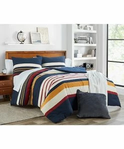 Nautica Hollins 3Pc Navy Comforter Set Home
