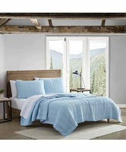 Nautica Jasper Trail 3Pc Blue Quilt Set Home