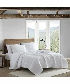 Nautica Jasper Trail 3Pc White Quilt Set Home