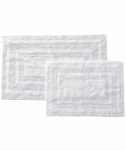 Nautica Logan 2Pc White Bath Rug Set Home -Nautica Store 3030948545 RLLD 3