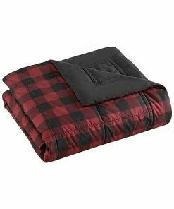Nautica Mountain Plaid Red Throw Home