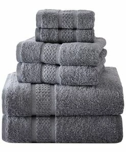 Nautica Oceane 6Pc Moorings Grey Towel Set Home