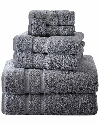 Nautica Oceane 6Pc Moorings Grey Towel Set Home 3 Nautica Oceane 6Pc Moorings Grey Towel Set Home