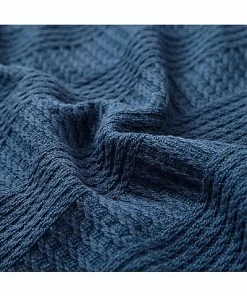 Nautica Rope Stripe Navy Blanket Home -Nautica Store 3030948608 RLLD 3