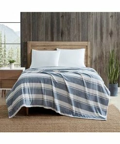 Nautica Eddie Bauer Stones Throw Stripe Pebble Blanket Home