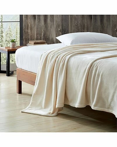 Nautica Ultra Soft Plush Solid White Blanket Home 4 Nautica Ultra Soft Plush Solid White Blanket Home - Image 2