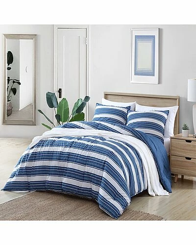 Nautica Vintage Crew Stripe 3Pc Blue Comforter Set Home 3 Nautica Vintage Crew Stripe 3Pc Blue Comforter Set Home
