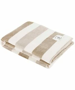 Nautica Awning Stripe Ultra Plush Throw Home