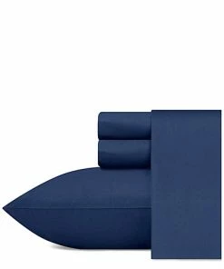 Nautica Solid Navy Sheet Set Home