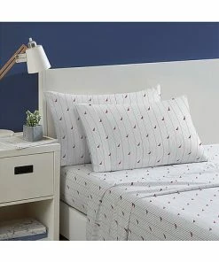 Nautica Audley Stripe Cotton Percale Sheet Set Home