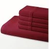 Nautica Jersey Knit Solid 5Pc Red Sheet Set Home -Nautica Store 3033948528 RLLD 1