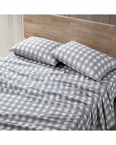 Nautica Lakehouse Plaid 4Pc Gingham Sheet Set Home 3 Nautica Lakehouse Plaid 4Pc Gingham Sheet Set Home