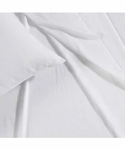 Nautica Oceane Solid 4Pc White Sheet Set Home -Nautica Store 3033948573 RLLD 2
