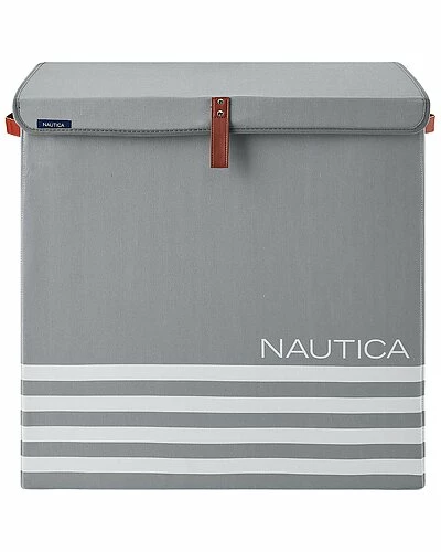 Nautica Folded Divided Hamper With Lid Home 4 Nautica Folded Divided Hamper With Lid Home - Image 2