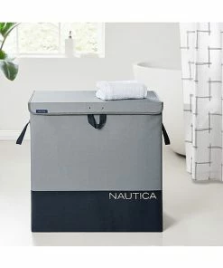 Nautica Folded Divided Hamper With Lid Home -Nautica Store 3050414763 RLLD 4