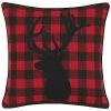 Nautica Cabin Plaid Stag Head Throw Pillow Home -Nautica Store 3050948464 RLLD 1